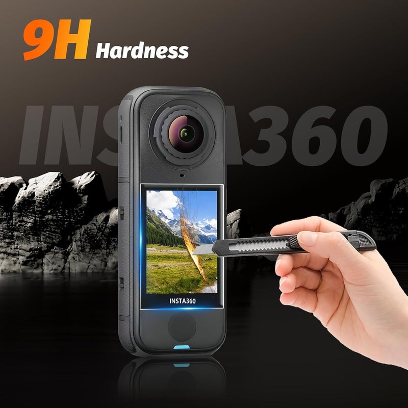 AMAZEAR Screen Protector for Insta360 X4 Air Accessories (3 Pack), Insta 360 X4 Air Tempered Glass LCD Display Film Screen Protective Cover, Ultra HD, 9H Hardness, Scratch Resistant - Image 5